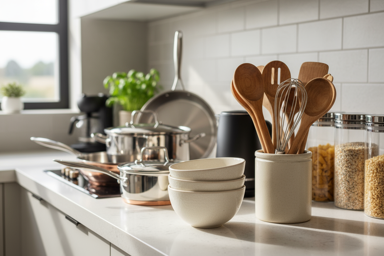 real photo of home kitchenware